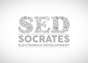 طراحی لوگو شرکت الکترونیکی سقراط 1